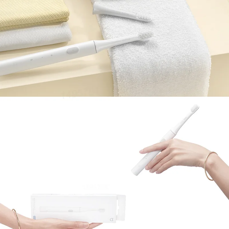 XIAOMI Mijia T100 Sonic Electric Toothbrush Mi Smart Waterproof Tooth Head Brush IPX7 Rechargeable USB Teeth Brush Whitening
