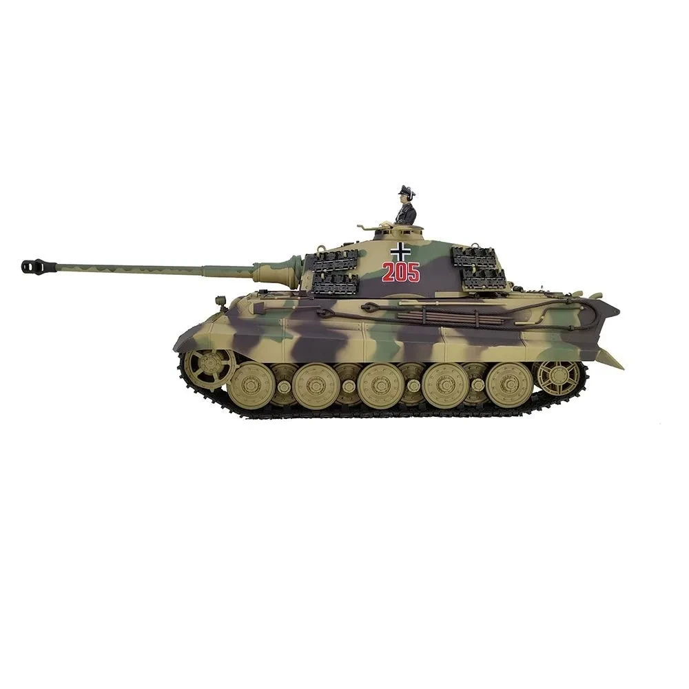 Heng Long 1/16 3888A German Tiger King Henschel Metal RC Heavy Tank Car War Car Infrared Combat System 2.4G Remote Control Toys 5