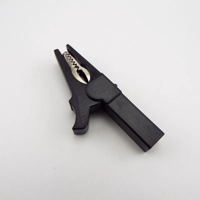 Description Picture 5 of item55mm Crocodile Clamp Probe Alligator Clip Alligator DIY Clips Test Probe Black Red Color Socket Cable Insulated Electric Clips
