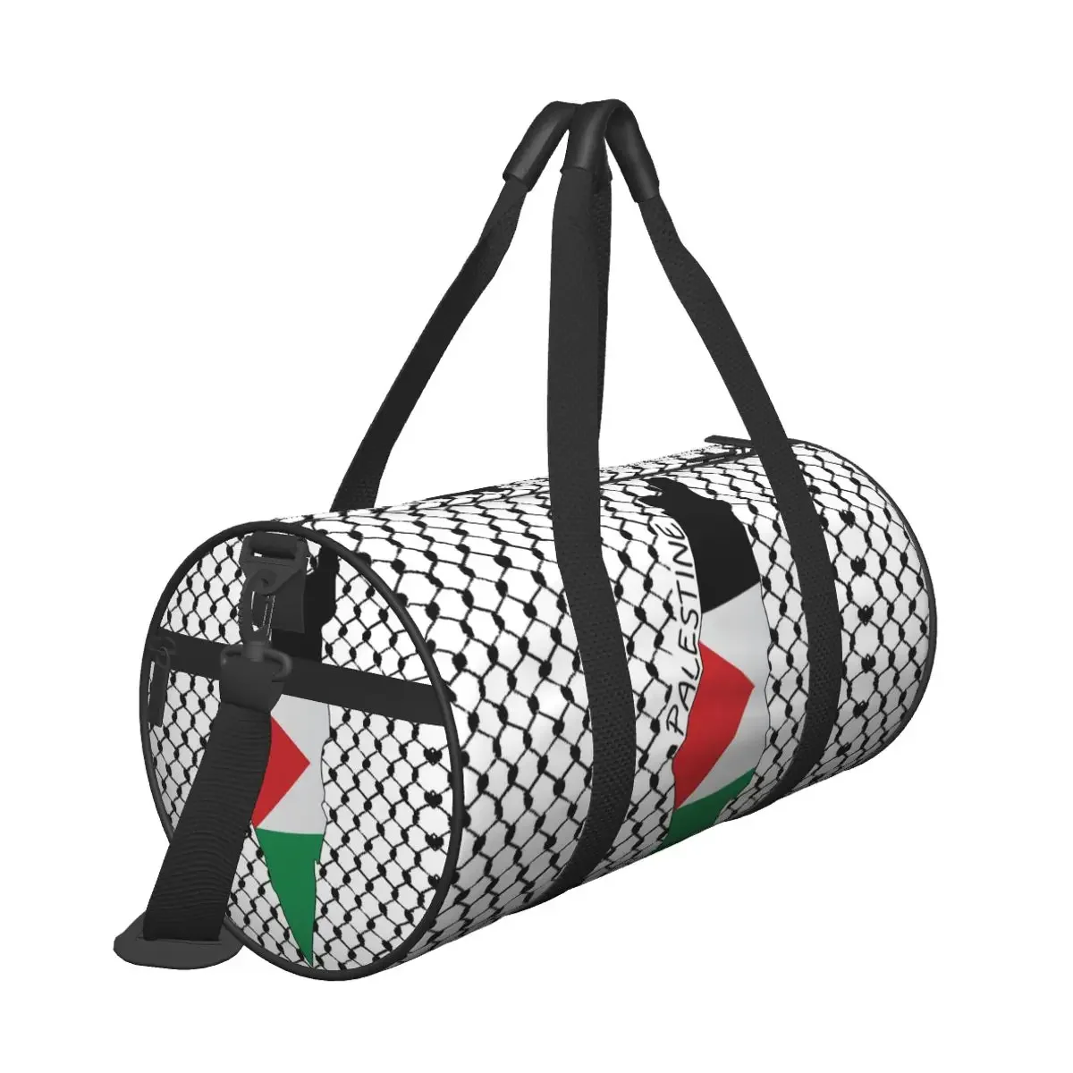 Palestine Flag Map Travel Bag Kufiya Hatta Swimming Gym Bag Men's Design Large Capacity Sports Fitness BagsWaterproof Handbags