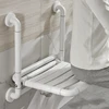 Sitting Folding Bathroom Stool Unique Quality Nordic Folding Shower Chair Wall Mounted Folding Silla Ducha Bathroom Furniture 5