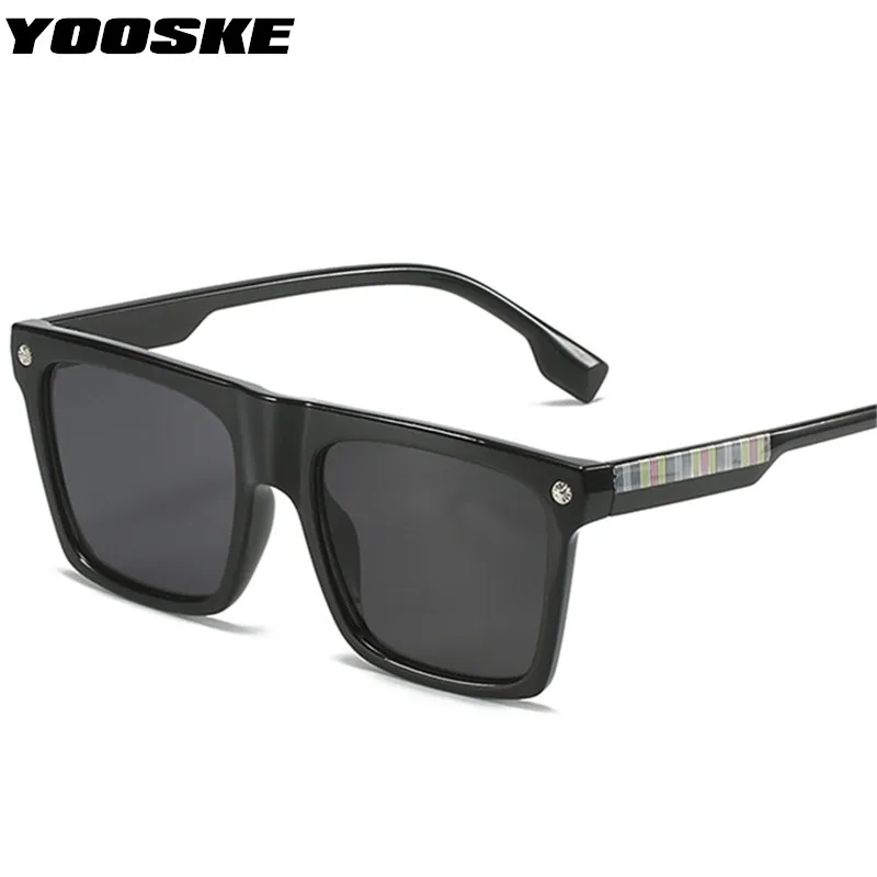 

YOOSKE Oversized Sqaure Sunglasses Women Men Vintage Gingham Print Sun Glasses Ladies Fashion one-piece Eyewear Shades UV400