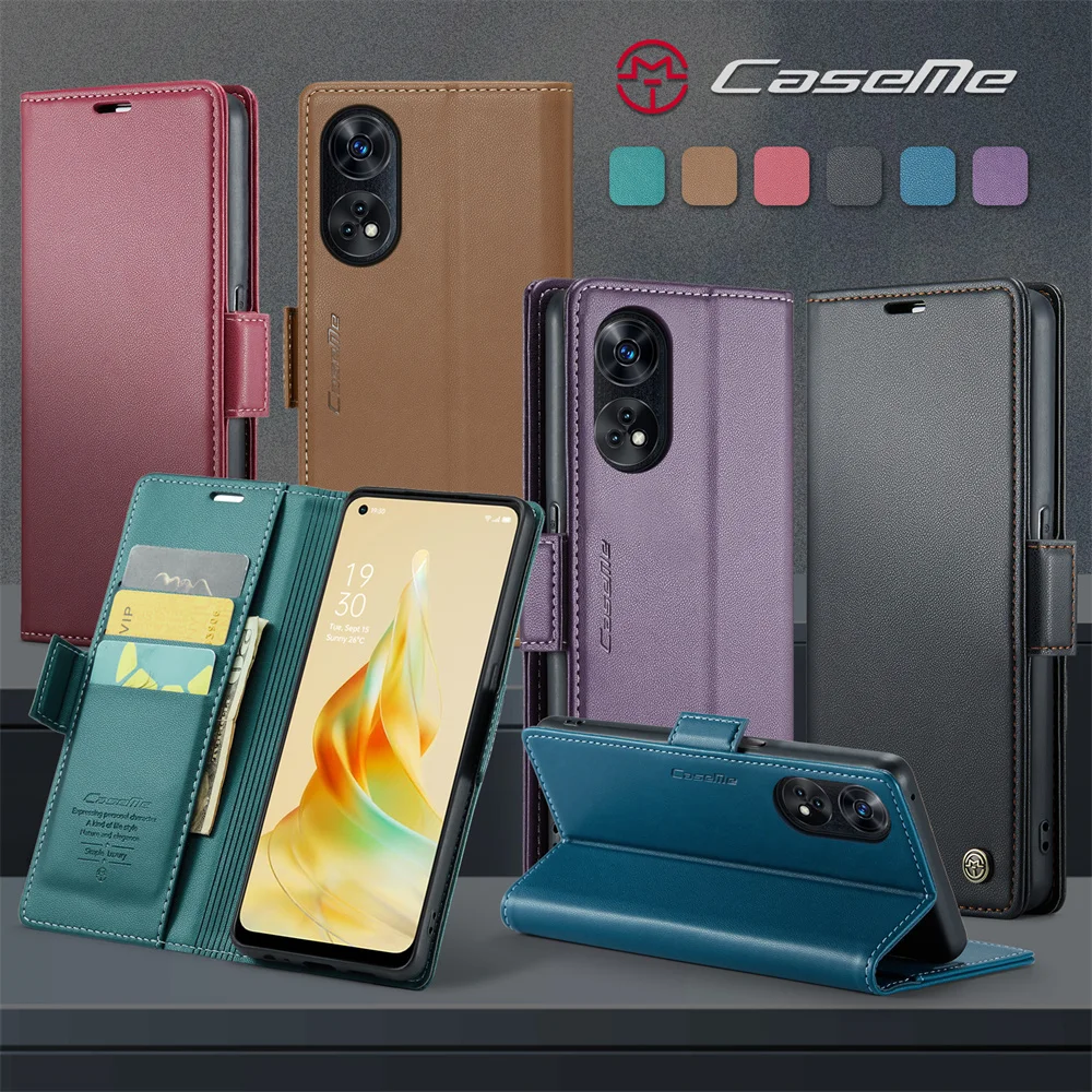 Custodia A Portafoglio Per Oppo A57 A77 Reno 8 7 Realme 10 Pro C55 Reno 8 7 A96 A36 Porta Carte Supporto Tascabile Flip Supporto Magnetico Flip Cover