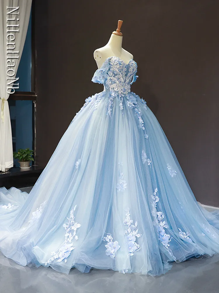 Abito Da Ballo Quinceanera Con Paillettes E Tulle - Scollo A Cuore, Senza Maniche, Con Treno - Foto 11