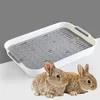 Rabbit Litter Box Small Pet Toilet Tray Bunnies Corner Toilet Box For Ferret Hamster Dragon Cat Guinea Pig Dutch Pig Supplies 4