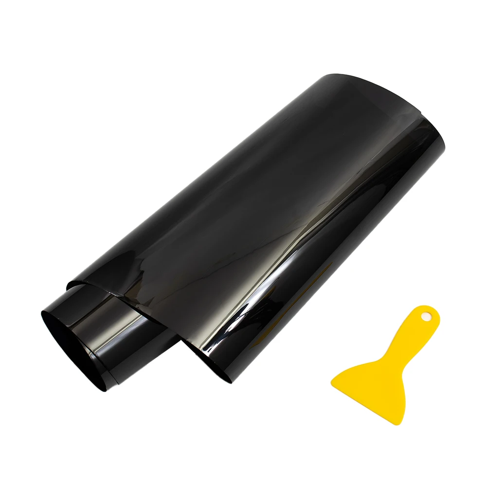

Efficient Anti-UV Protection for Your Car with Black Translucent Solar Film for Car Front Windshield – 140*25CM