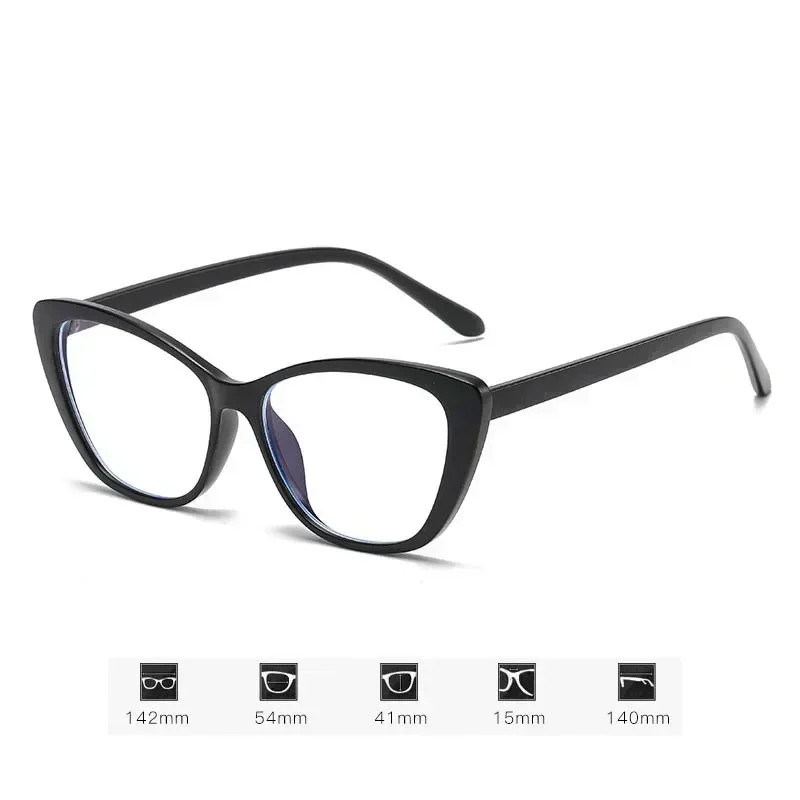 Women's New Style Finished Myopia Glasses Unisex Anti-blue Light Minus Diopter Eyewear Fashion Near Sight Eyeglasses 0-3.5-4.0 6
