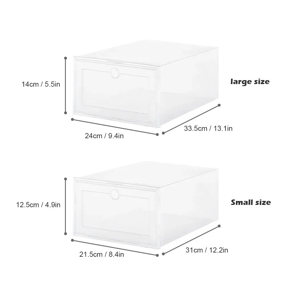 Plastic Shoes Case Thickened Transparent Drawer