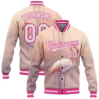 Custom Orange Black Leopard 3D Pattern Design Bomber Full-Snap Varsity Letterman Jacket - Image 4