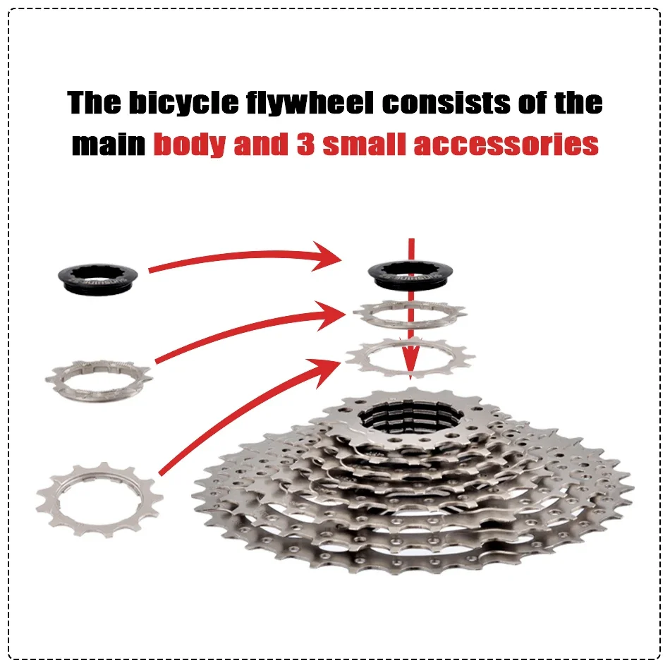 Road Bike Cassette 8 9 10 11 12 Speed 11-23T/25T/28T/30T/32T/34T/36T K7 Sprocket Bicycle Flywheel for Shimano HG Hub