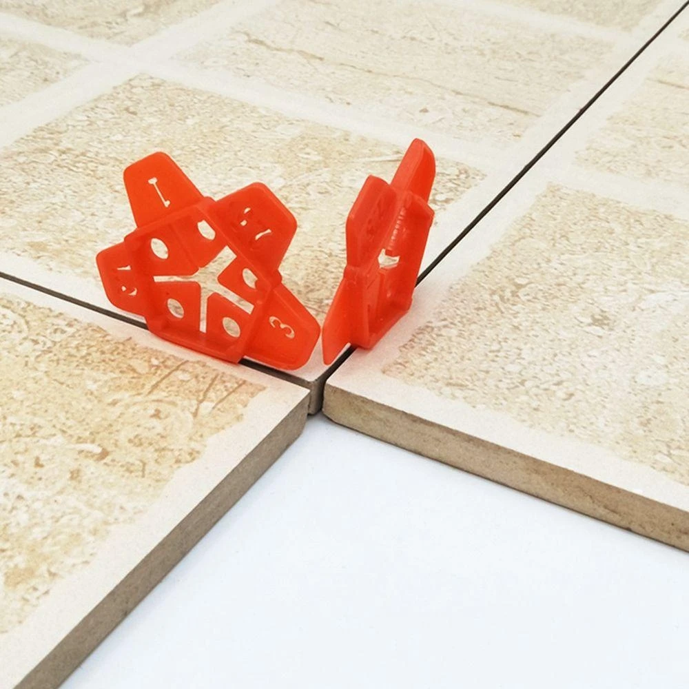 Tile Spacers for Renovation 50Pcs Plastic Wall Tiles Gap Cross Locator Reusable Floor Wall Leveling Device 5-in-1 Multi-purpose Crosses