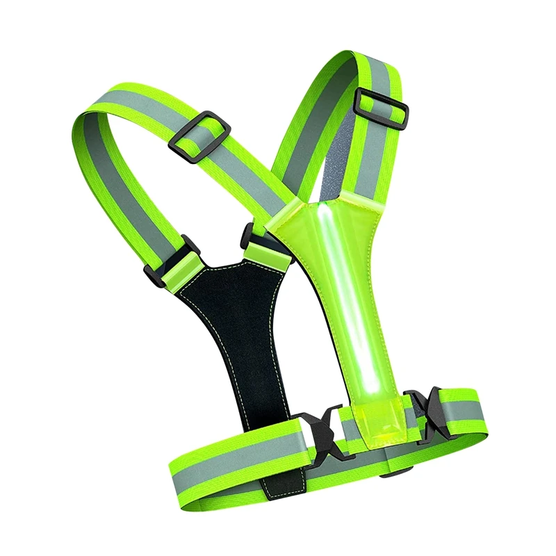 Reflective Vest High Visibility Rechargeable Running Light For Night Running Gear