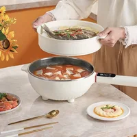 4.5L Multifunctional Electric Frying Pot Smart Electric Cooker Non-stick Frying Pot Large Capacity Electric Hot Pot 1350W 2