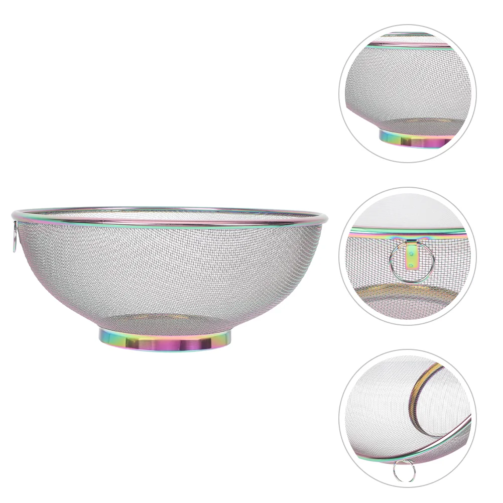 

Soybean Milk Strainer Bowl Metal Colander Sieve Sifter Kitchen Stainless Steel Colander