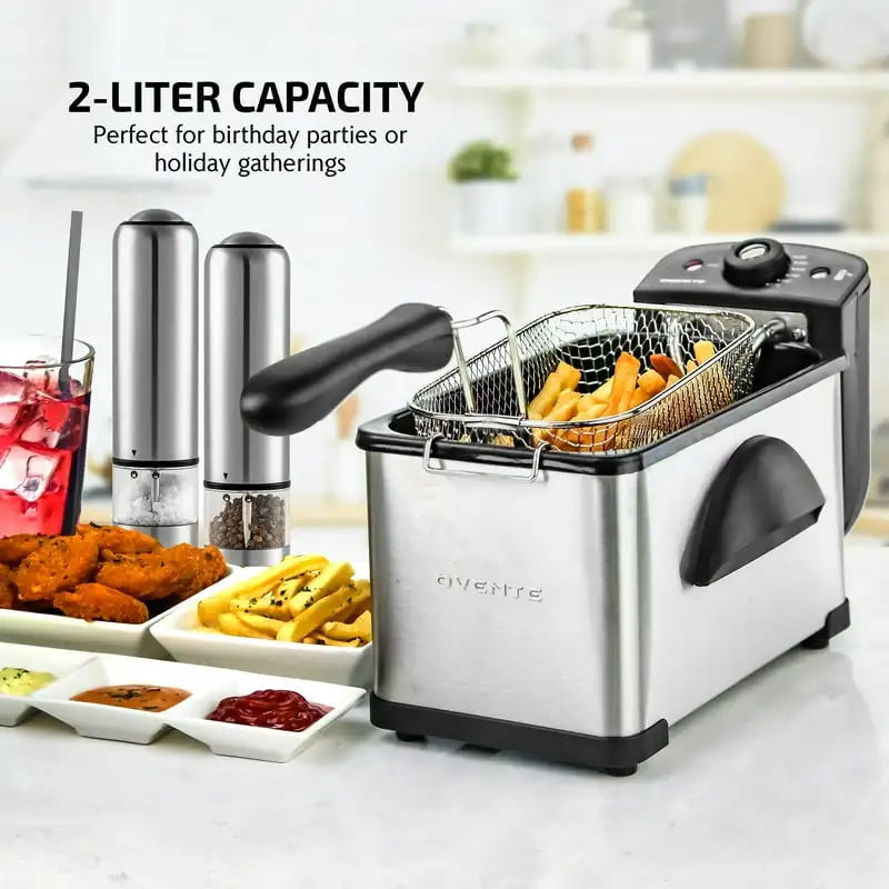 Deep fryer family double cylinder temperature control deep fryer small deep  pot commercial multifunctional electric fryer - AliExpress