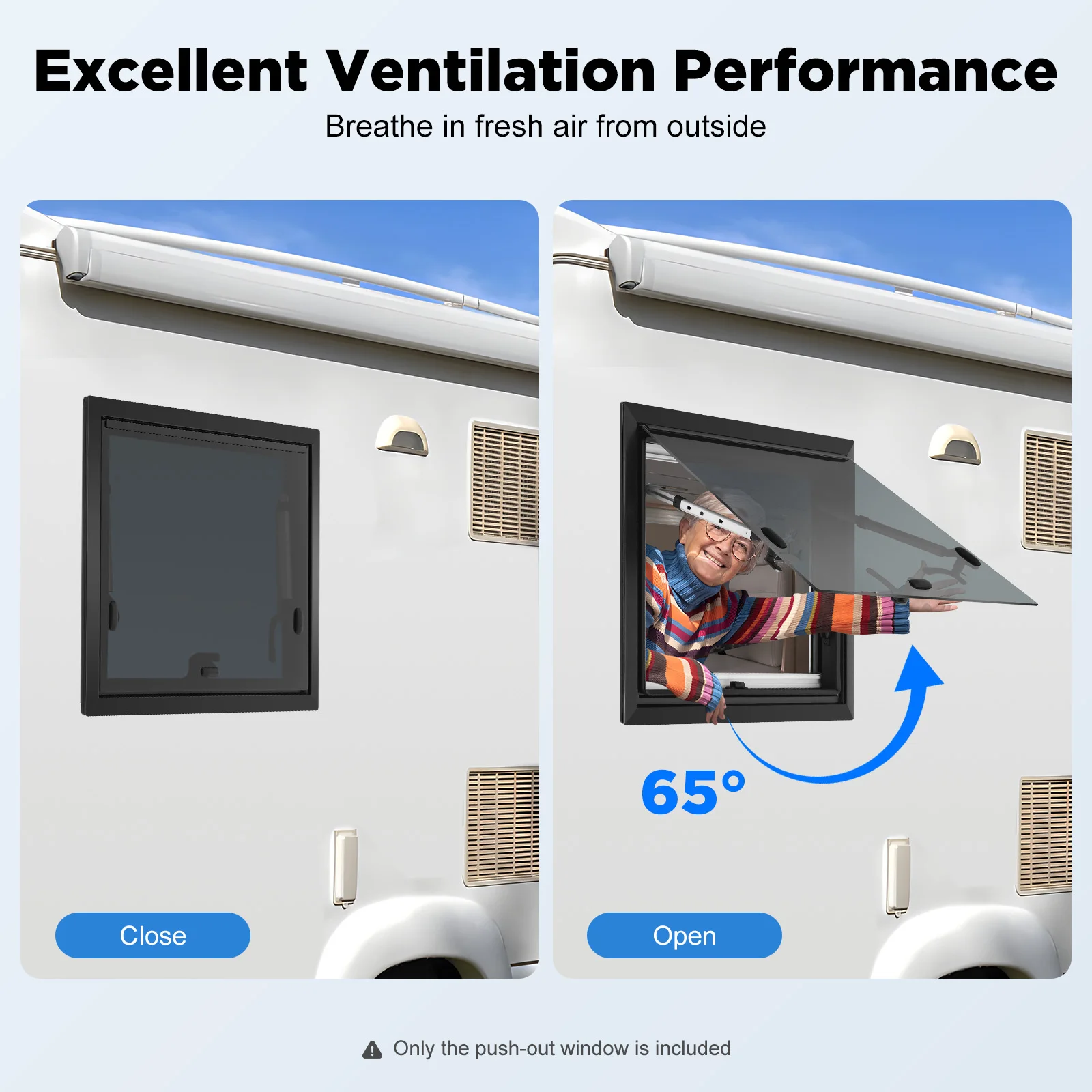 600x400mm Seitenfenster für Wohnmobile Ausstellungsfenster für Wohnmobile Kippfenster für Wohnmobile Camperfenster für Wohnmobile und Reisemobile – Detail 3