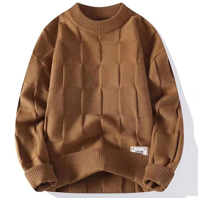 2023 spring autumn new round neck long sleeve irregular patchwork pullovers women casual loose korean style all match y2k tops Fashion O-Neck Spliced All-match Solid Color Sweaters Men's Clothing 2023 Autumn Winter Loose Korean Pullovers Casual Tops