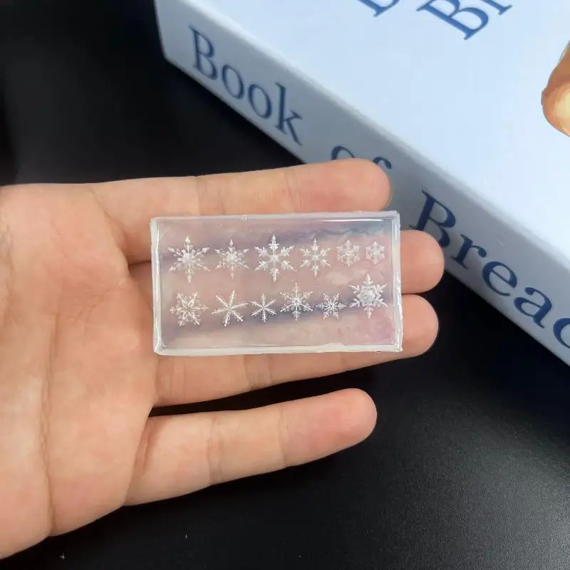 네일 참 크리스마스 눈송이 3D 아크릴 네일 몰드 네일 아트 장식 DIY 실리콘..