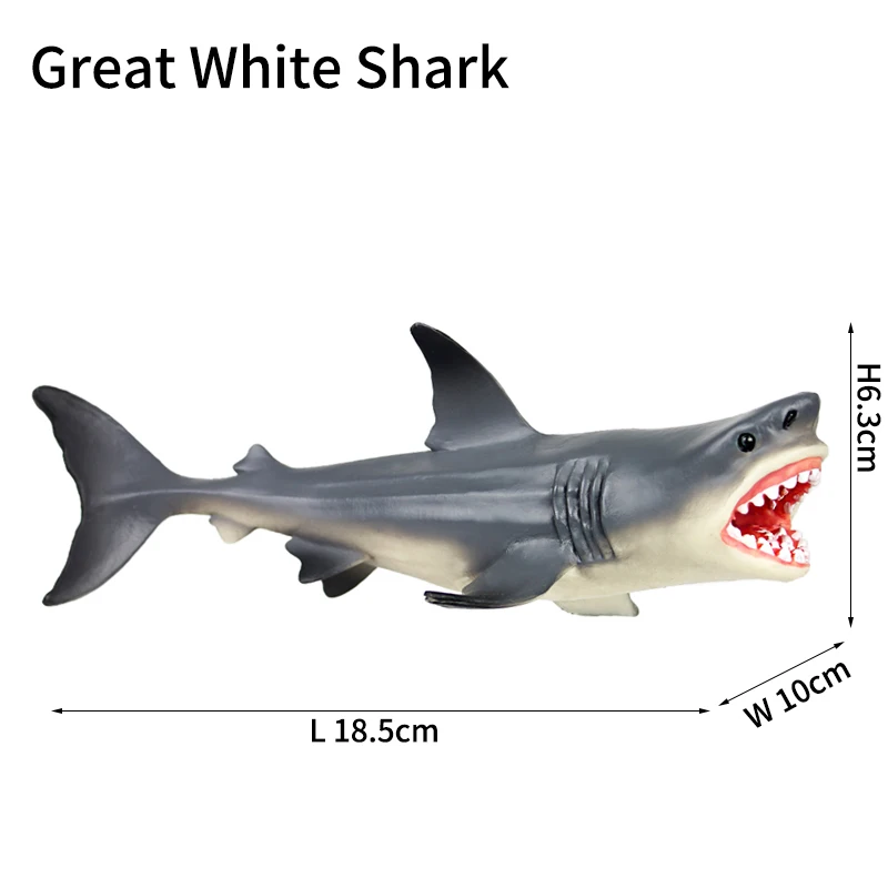 Realistic Sea Life Figure Toy - Shark and Whale Ocean Animal