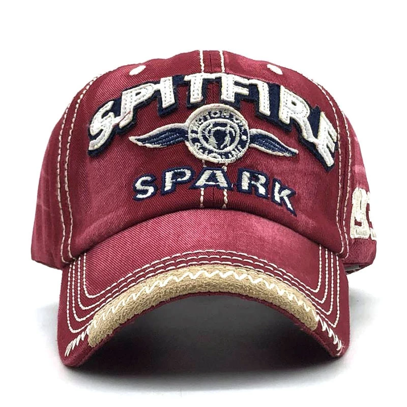 Retro Washed Cotton Sports Golf Baseball Cap Unisex Embroidered Letter Printed Outdoor Sunshade Sunhat Hip Hop Hat Trucker Visor