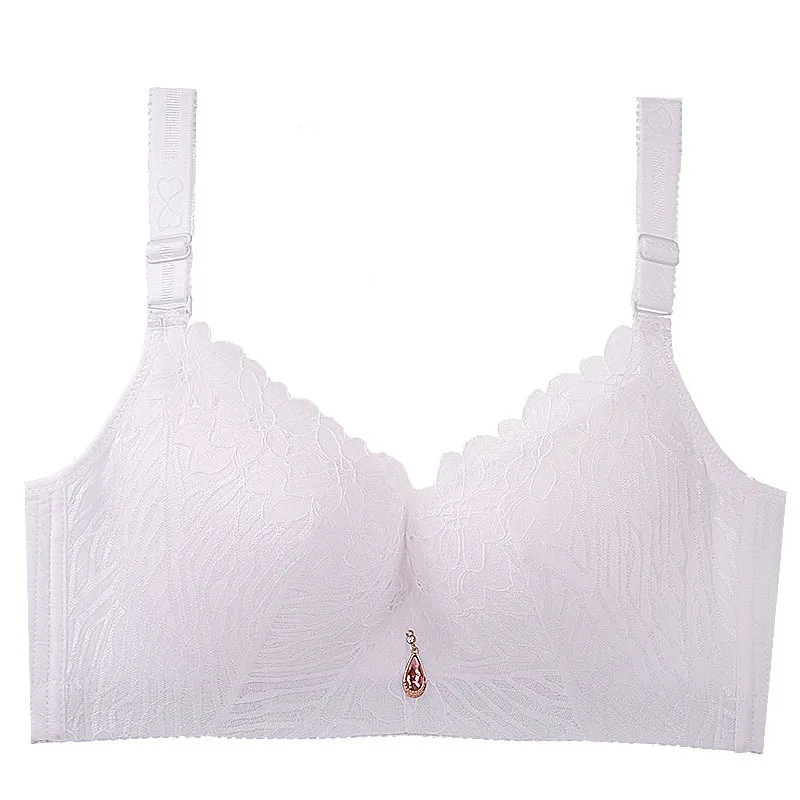 Sexy Cotton Bras Women Wire Free Comfortable Push Up Bra Size 36 38 40 42  44 46 B C D Cup Female Soft Underwere