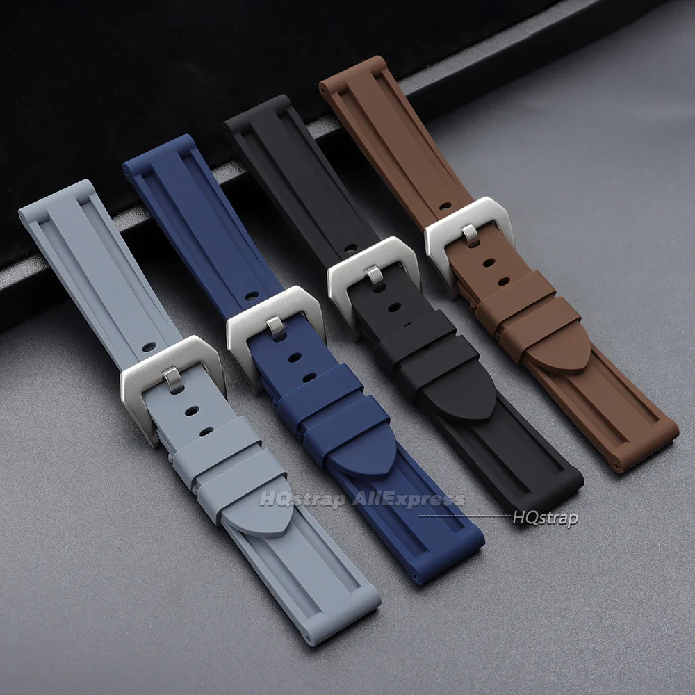Premium Rubber Watch Strap - Soft Sport Silicone Wristband