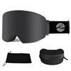 LOCLE OTG Ski Goggle Snowboard Mask For Men Women Ski Eyewear Anti-fog Cylindrical UV400 Motorcycle Snowmobile Glasses Adult 1