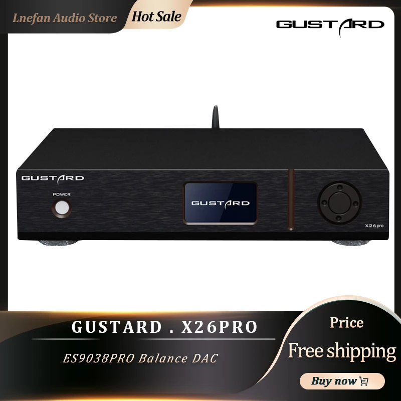

Gustard DAC-X26PRO ESS9038 PRO * 2 MQA DAC Bluetooth 5,0 CSR8675 LDAC декодирование USB XMOS XU216 DSD512 PCM768KHz HiFi аудио декодер