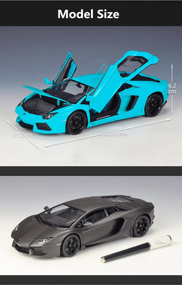 Welly 1:18 Lamborghini Aventador LP700-4 Alloy Sports Car Model 
