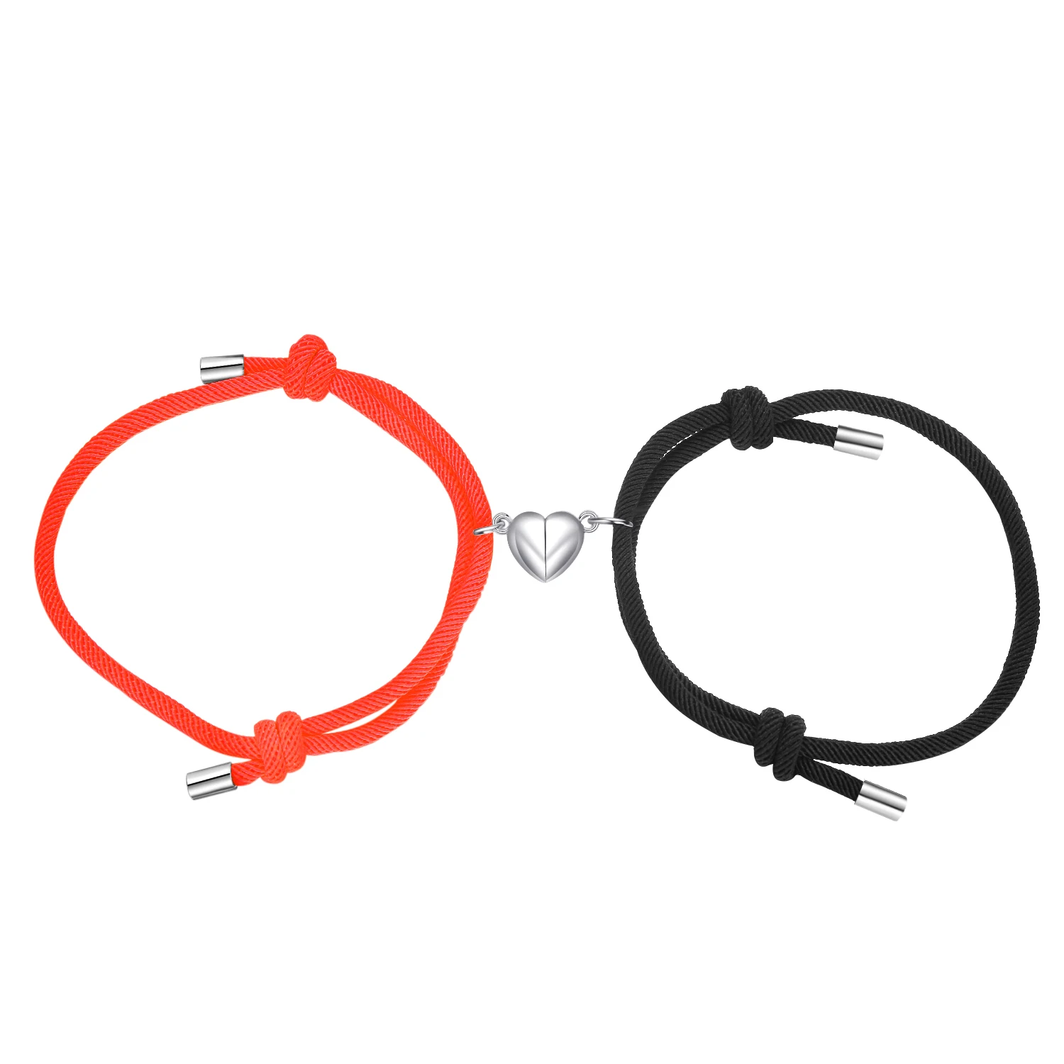 Fashion Couple Bracelets Magnetic Heart For Boyfriend Girlfriend I Love You  | Fruugo BH