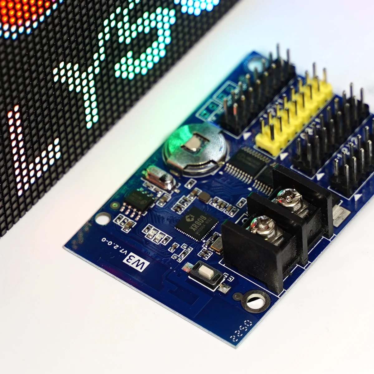 HD-W3A Replace HD-W03 WIFI Single Color(1024*48 Pixels) LED Display Control Card With 3xHUB12 wifi control card