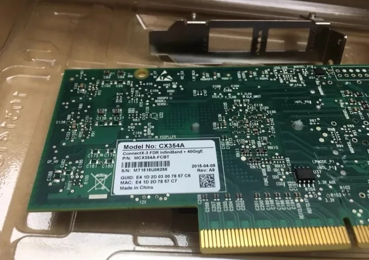 Mellanox MCX354A-FCBT ConnectX-3 VPI 40/56GbE Dual-Port QSFP Adapter MPO Cable
