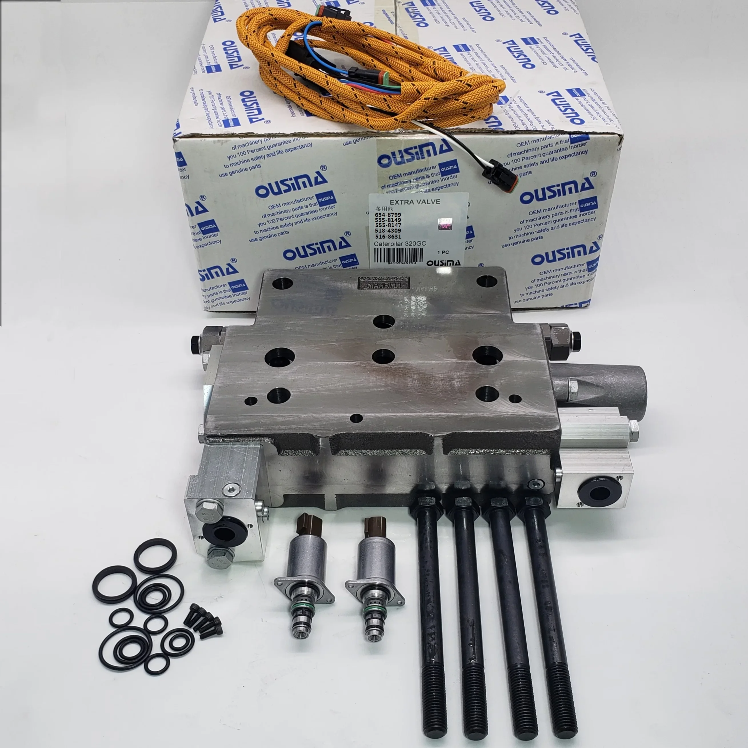 OUSIMA Excavator Solenoid Valve Group 634-8799 555-8149 555-8147 518-4309 516-8631 for CAT 320GC