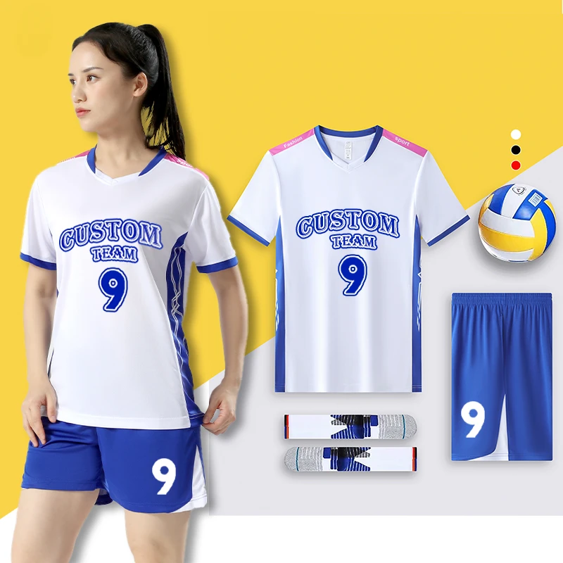 New Men's and Women Sleeveless Volleyball Uniform Students Volleyball School Team Uniform Training Games Suit JLS-B3