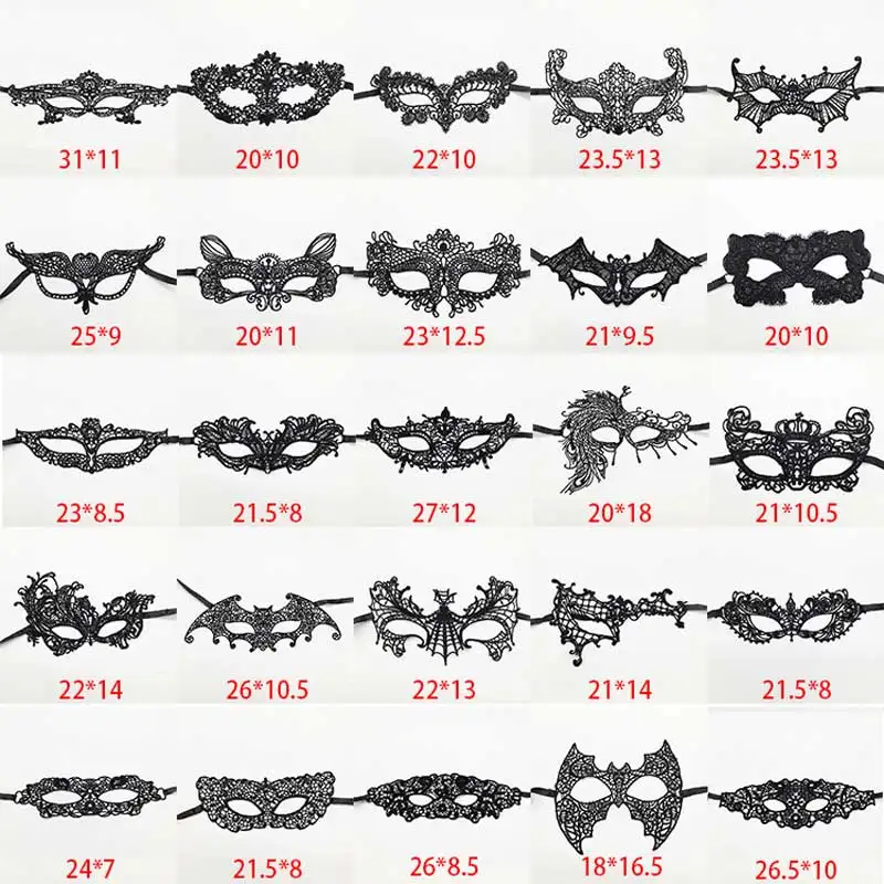 Sexy Spitze Maske Frauen Augen Maskerade Halloween Party Masken maskierte ball Cosplay masque Venezianische Kostüme Karneval halbe gesicht Maske – Detail 4