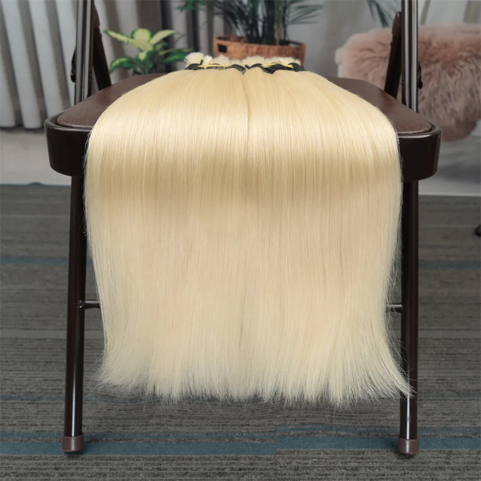 Ombre Straight Bulk Braiding Hair 100% Brazilian Virgin Remy Human Hair Extensions 613 Blonde Color Natural Piece human hair extensions