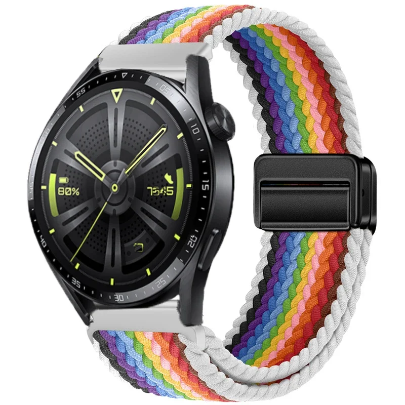 Nylon Braided Watch Strap - Durable Fabric Bracelet Wristband