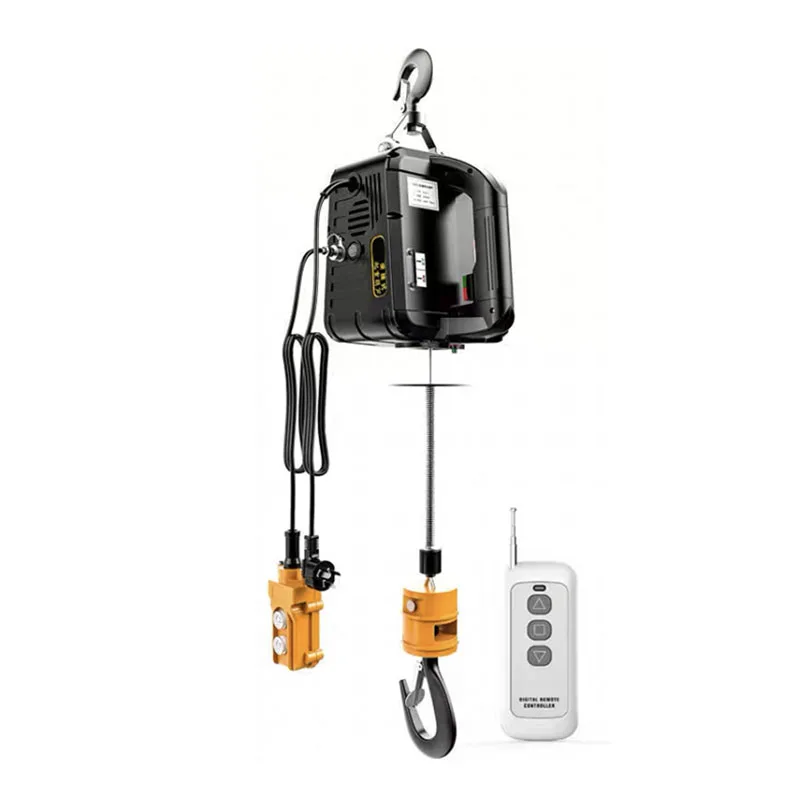 

220V portable miniature electric hoist electric winch wireless remote control small crane home decoration crane lifting winch