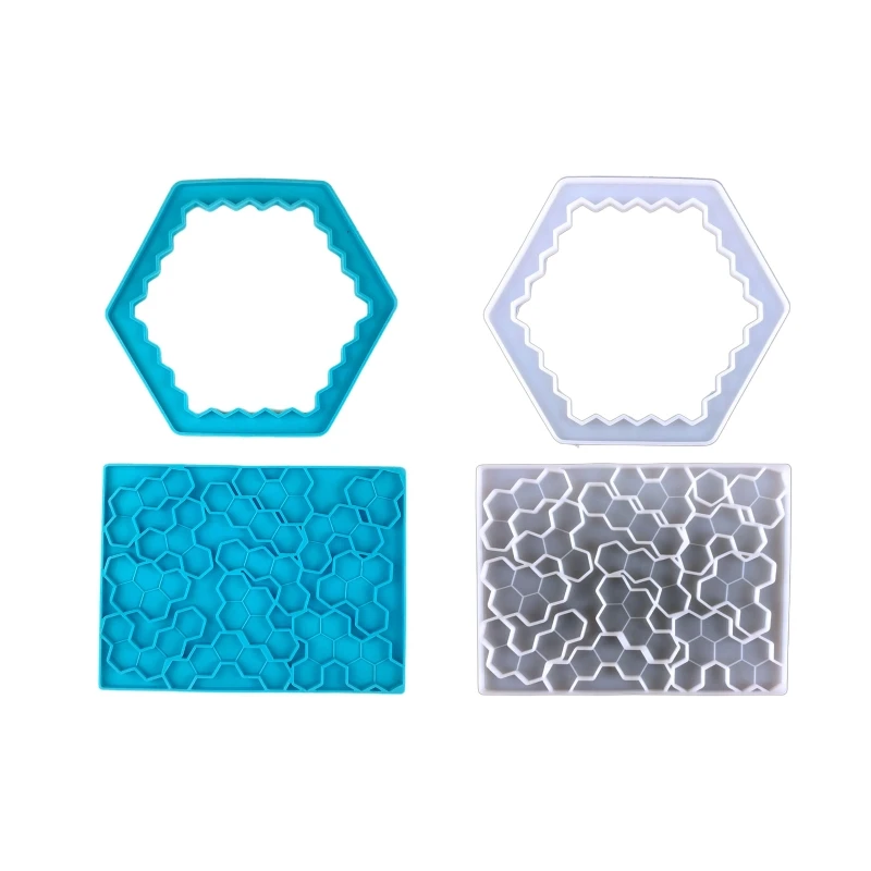 Honeycomb UV Crystal Epoxy Resin Mold Children Puzzle Silicone Mould