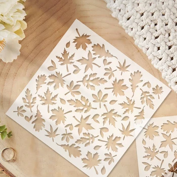 1pc Fall Maple Leaf Stencil 1