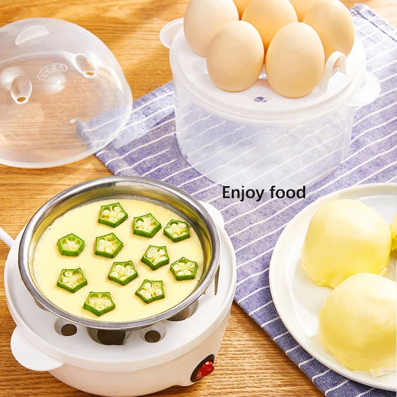 Electric Egg Steamer Machine Multifunction Egg Boiler Cooker Pan Corn Milk Rapid Breakfast Cooking Appliances for The Kitchen 4