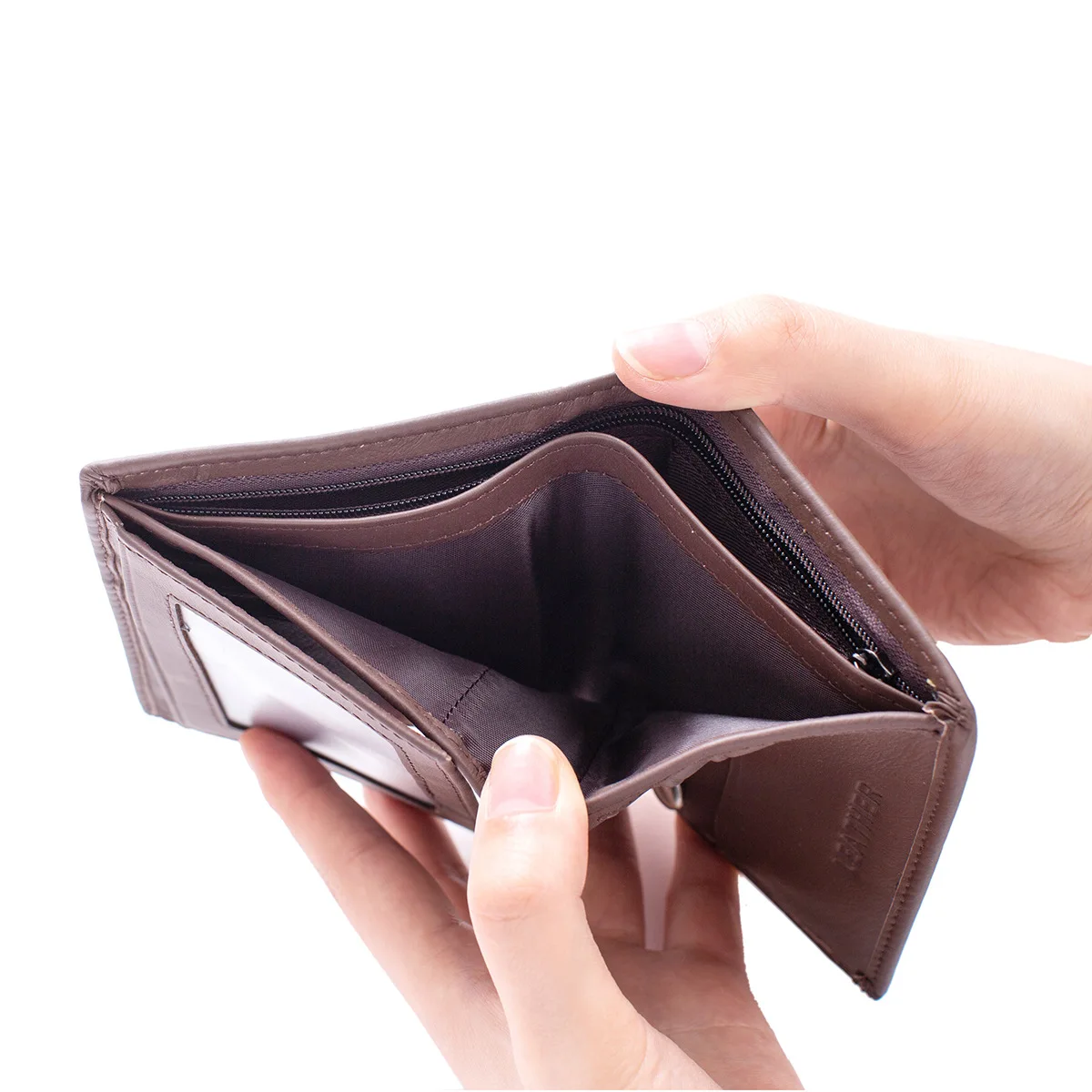 Luxurious Genuine Cowhide Leather RFID Slim Men's Wallet for Office & Casual Outings