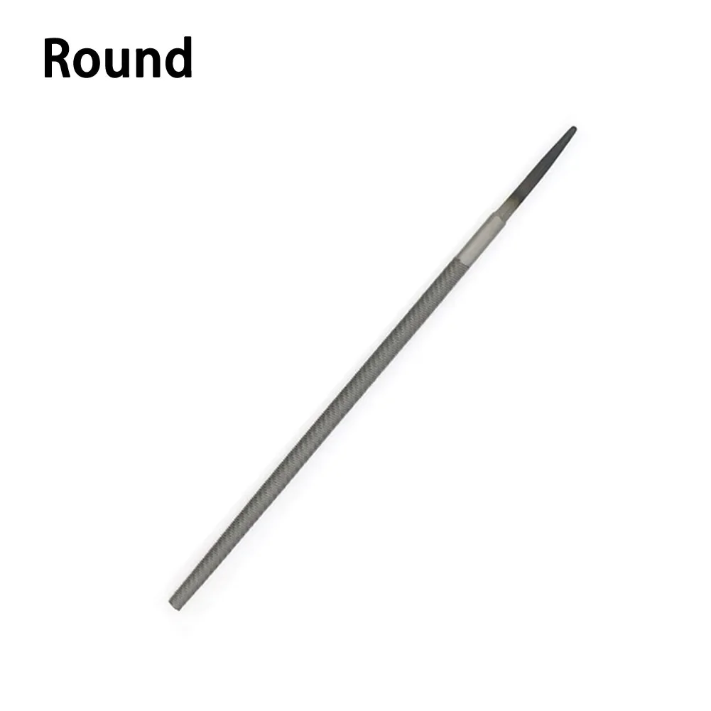 6 Inch 150mm Steel Files Without Handle Round Half-round Triangular Square Flat File 5 Styles Alloy Steel FilesFor Metal Sanding