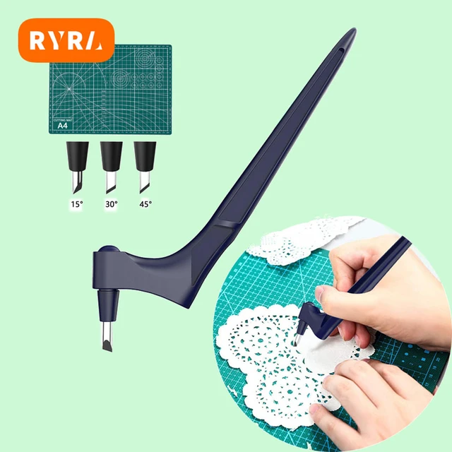 Gyro Cut Craft Tools Stainless Steel Gyro Cutter 360-degree Paper Knife  Gyro-cut Safety Cutter Art Cutting Tool Leather Craft - AliExpress