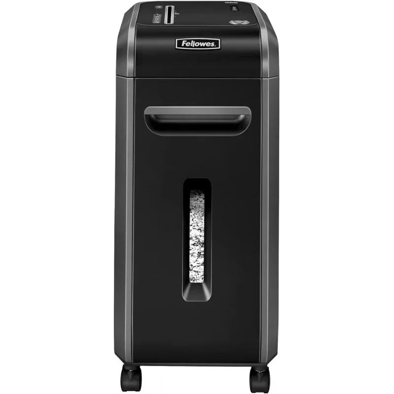 

Высокопрочный измельчитель бумаги microcut Fellowes 4609001 Powershred 99Ms, 14 листов, с автоматическим обратным ходом, черный/темно-серебристый, 25,2x11,4