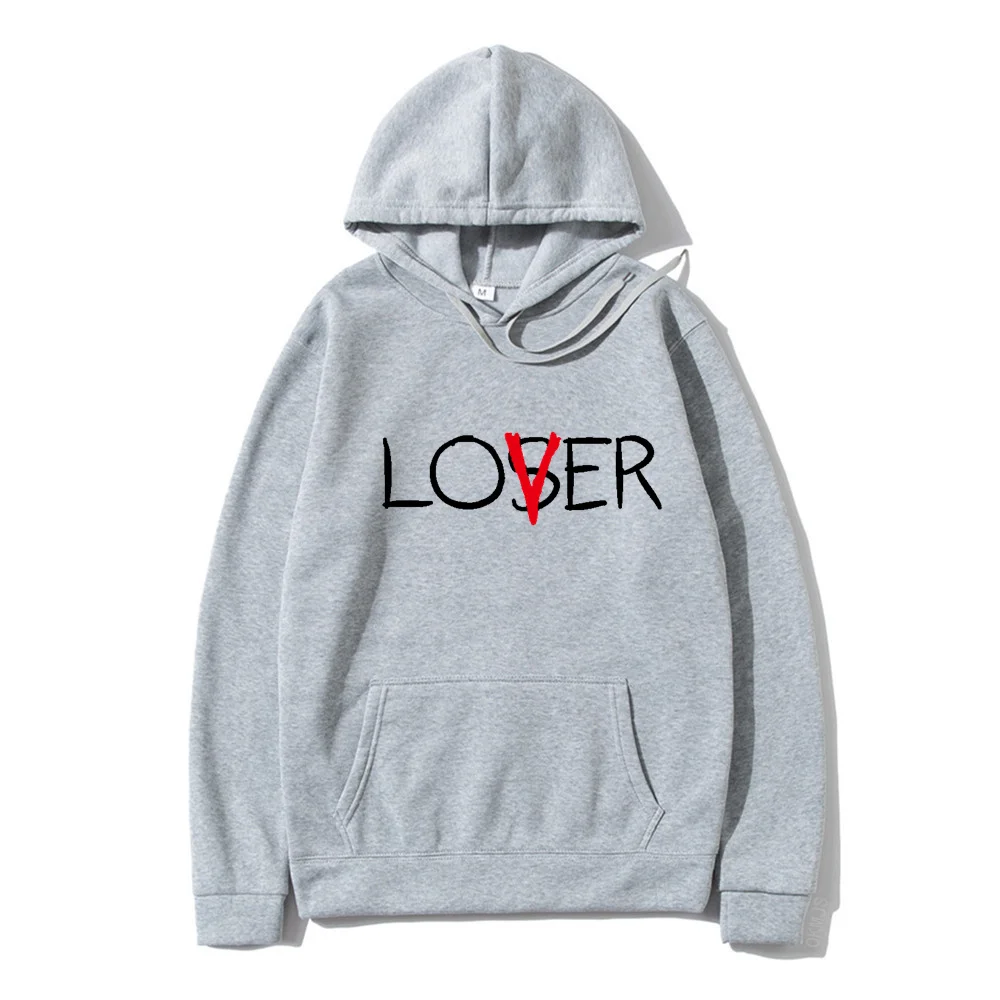 Hot los/ver Loser Lover Hoodie Women Men Sudadera Hombre Hip Hop pennywise Sweatshirt Kpop Unisex Casual Street Harajuku Hoody 4