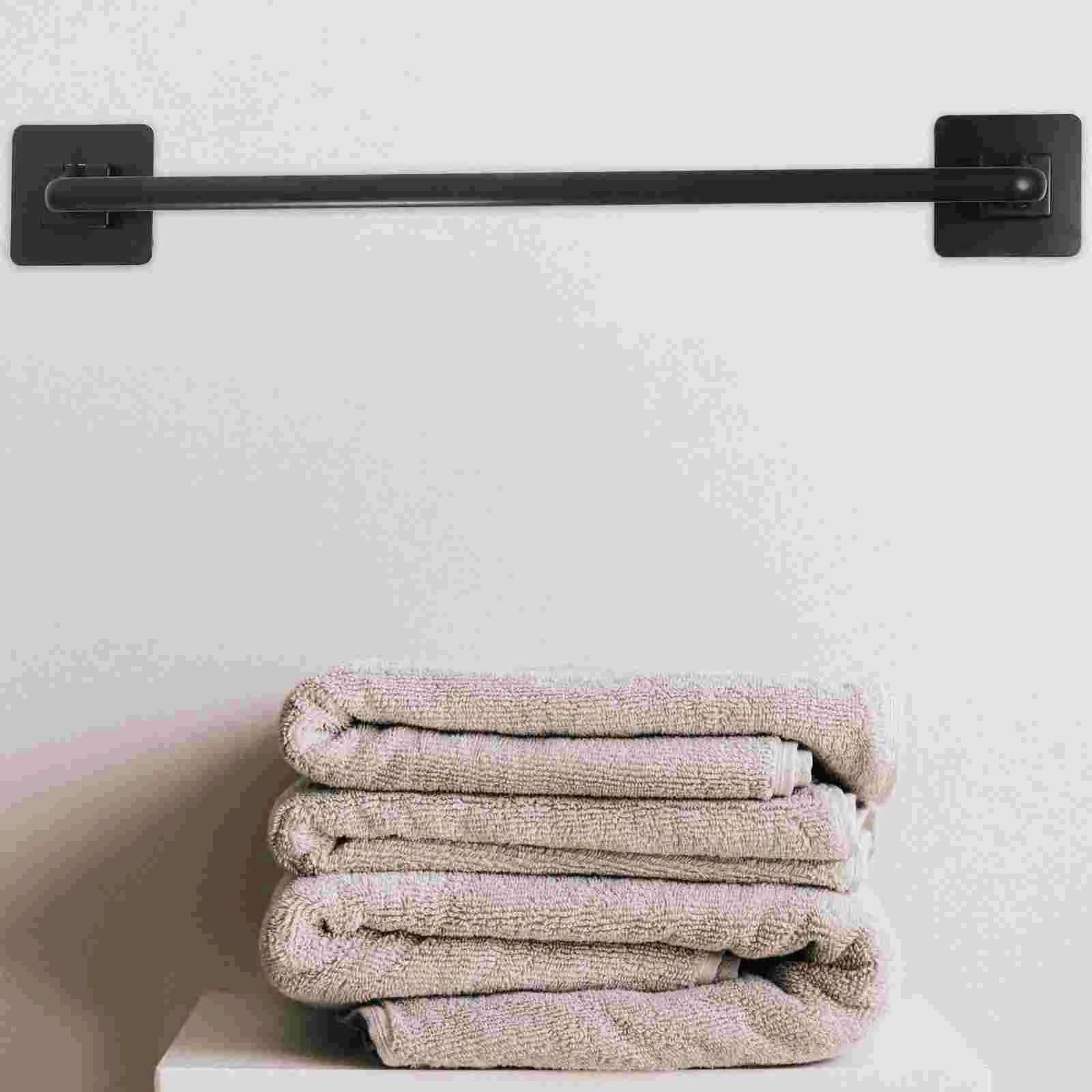 

Removable Towel Bar Tower Storage Holder Slipper Wall -mounted Rack for Home