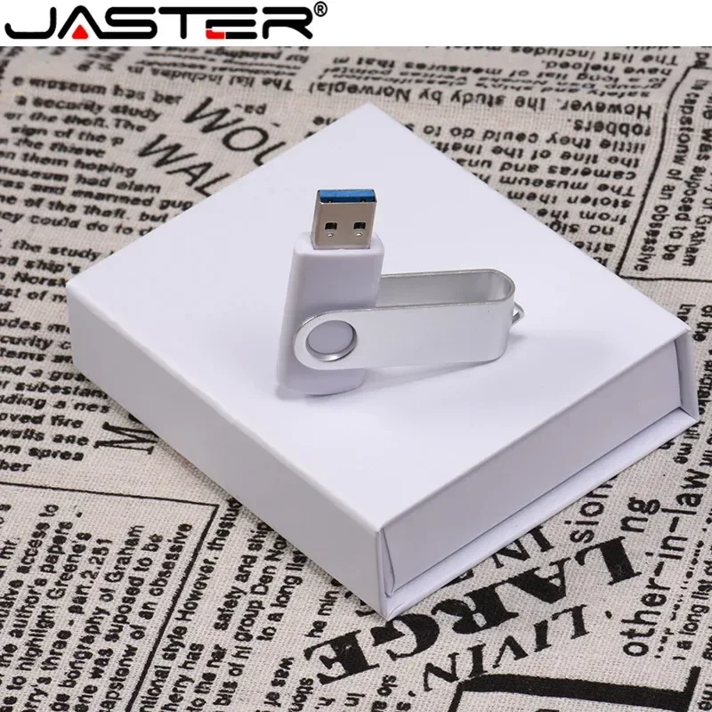 JASTER USB Flash Drive 8GB-64GB Free Custom LOGO Swivel OTG With Box USB 2.0 Business Gift usb flash drive flash drive