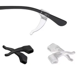 Silicone Anti-Slip Eyewear Ear Hooks - 20 Pack (Black)