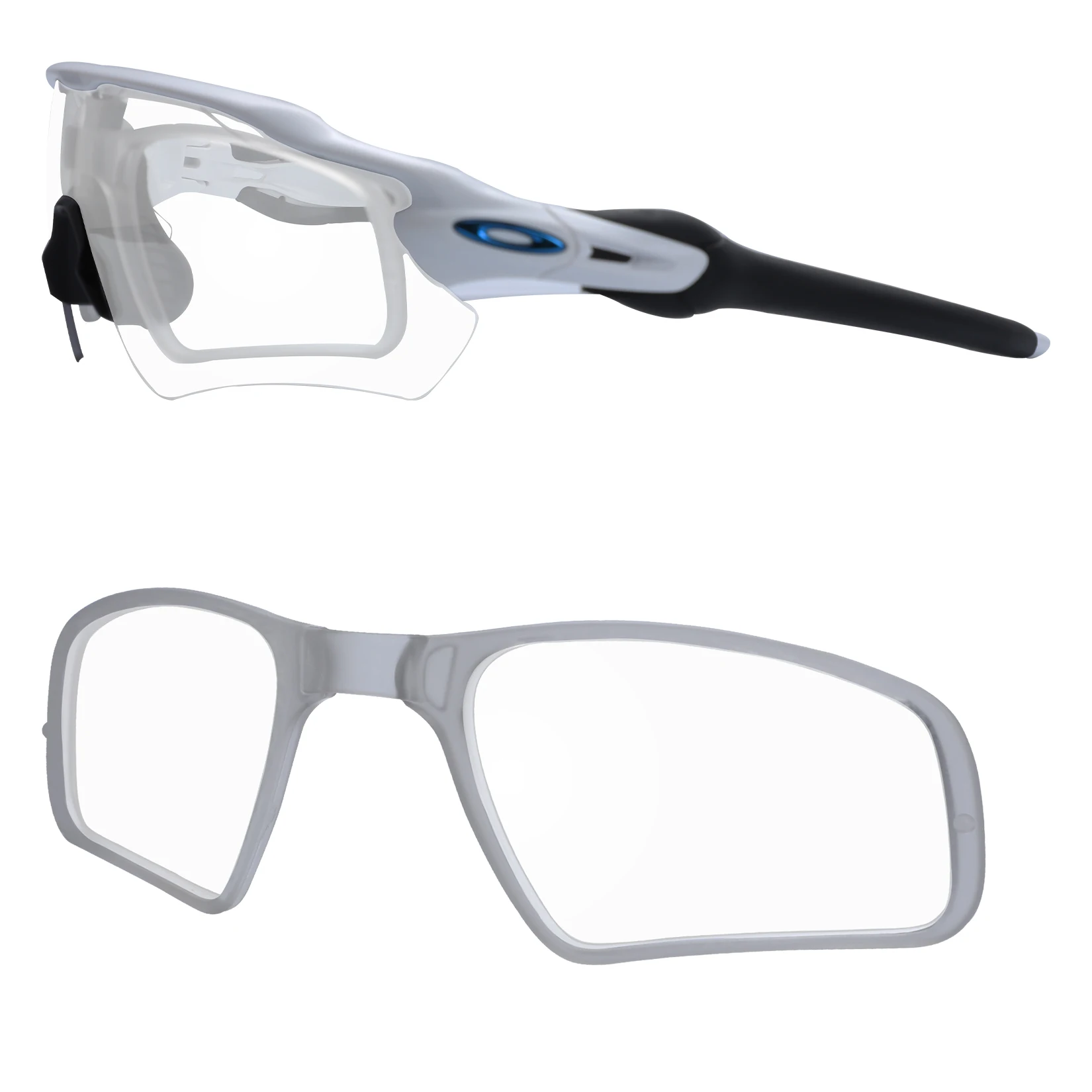 Clip Da Prescrizione Clip-On Con Inserto Millerswap Per Occhiali Da Sole Radar Oakley